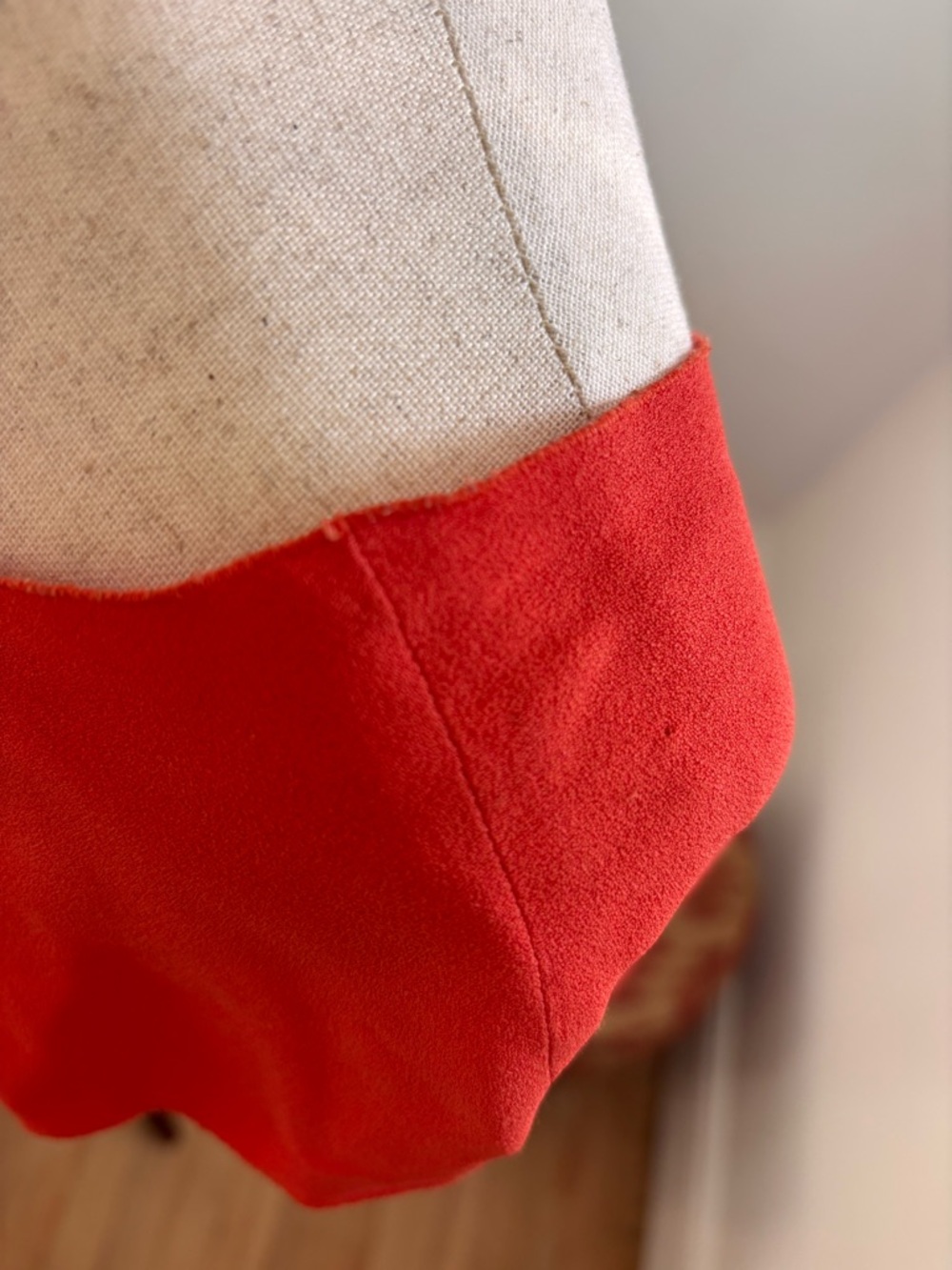 PRADA Vintage Textured Silk Red/Orange Blouse Rare Find! - Picture 9 of 11